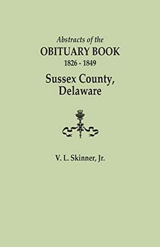portada Abstracts of the Obituary Book 1826-1849 Sussex County, Delaware (en Inglés)