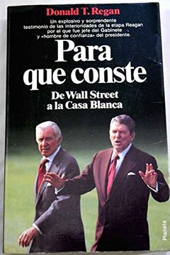 portada Para que Conste (in Spanish)