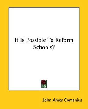 portada it is possible to reform schools? (in English)