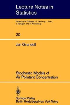 portada stochastic models of air pollutant concentration (en Inglés)