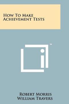 portada how to make achievement tests (in English)