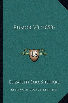 portada rumor v3 (1858) (in English)