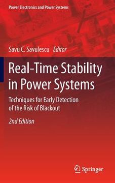 portada Real-Time Stability in Power Systems: Techniques for Early Detection of the Risk of Blackout (en Inglés)