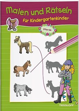 portada Malen und Rätseln für Kindergartenkinder. Pferde (en Alemán)