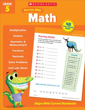 portada Scholastic Success With Math Grade 5 Workbook (in English)