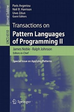 portada transactions on pattern languages of programming ii: special issue on applying patterns (in English)
