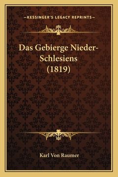 portada Das Gebierge Nieder-Schlesiens (1819) (en Alemán)