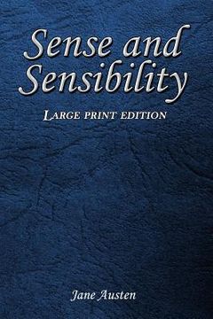portada Sense and Sensibility: Large Print Edition (in English)