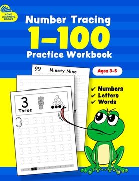 portada Number Tracing Book for Preschoolers and Kids: Learn Numbers and Math Activity Book for Kids 3-5, Kindergarten, Homeschool and Preschoolers (en Inglés)