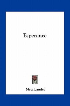portada esperance (in English)