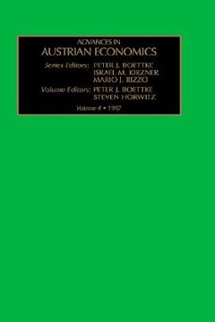 portada advances in austrian economics volume 4 (en Inglés)