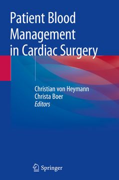 portada Patient Blood Management in Cardiac Surgery (en Inglés)