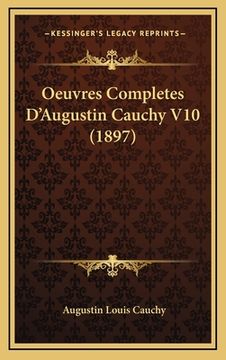 portada Oeuvres Completes D'Augustin Cauchy V10 (1897) (in French)