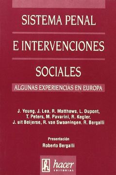 portada Sistema Penal e Intervenciones Sociales: Algunas Experiencias Nacionales, Regionales y Locales en Europa (in Spanish)