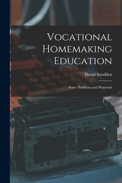 portada Vocational Homemaking Education: Some Problems and Proposals (in English)