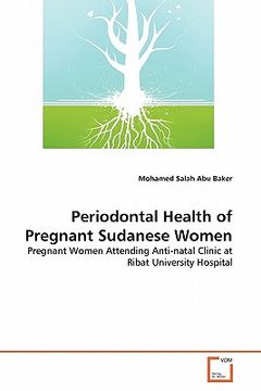 portada periodontal health of pregnant sudanese women (en Inglés)
