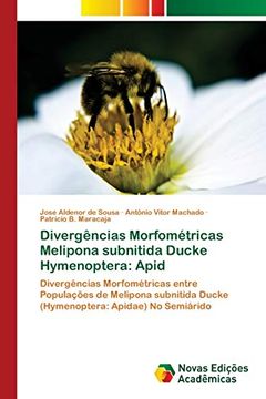 portada Divergências Morfométricas Melipona Subnitida Ducke Hymenoptera: Apid