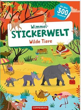 portada Wimmel-Stickerwelt - Wilde Tiere (en Alemán)