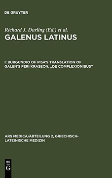 portada Burgundio of Pisa's Translation of Galen's Peri Kraseon, "de Complexionibus" (Ars Medica (en Inglés)