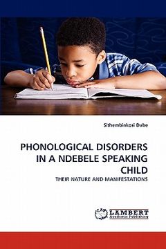 portada phonological disorders in a ndebele speaking child (en Inglés)