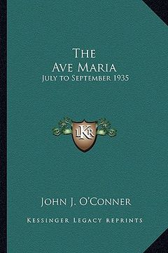 portada the ave maria: july to september 1935
