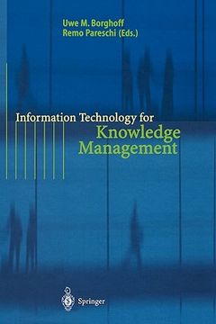 portada information technology for knowledge management (en Inglés)