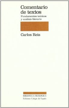 portada Comentario de Textos: Fundamentos Teóricos y Análisis Literario (in Spanish)