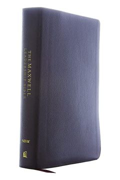 portada Holy Bible: New International Version, Maxwell Leadership, Premium Bonded Leather, Burgundy, Comfort Print (en Inglés)