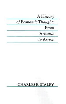 portada a history of economic thought: from aristotle to arrow