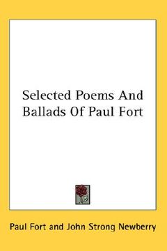 portada selected poems and ballads of paul fort (en Inglés)