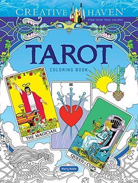 portada Creative Haven Tarot Coloring Book (Adult Coloring Books: Fantasy) (en Inglés)