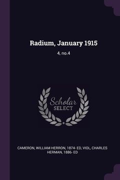 portada Radium, January 1915: 4, no.4 (en Inglés)