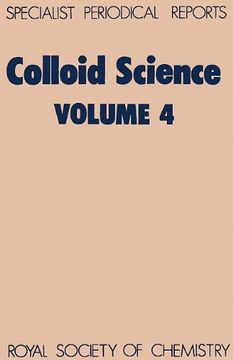 portada Colloid Science: Volume 4 (en Inglés)