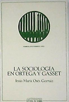 portada La sociología en Ortega y Gasset