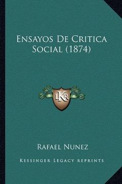 portada Ensayos de Critica Social (1874)