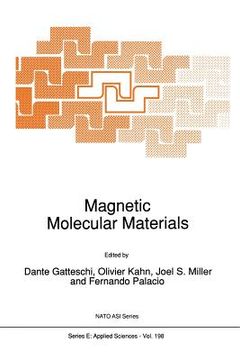 portada Magnetic Molecular Materials (en Inglés)