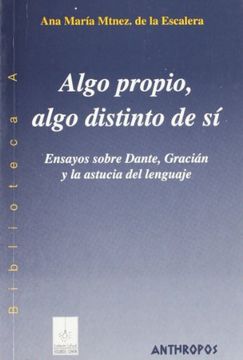 portada Algo Propio, Algo Distinto de sí (in Spanish)