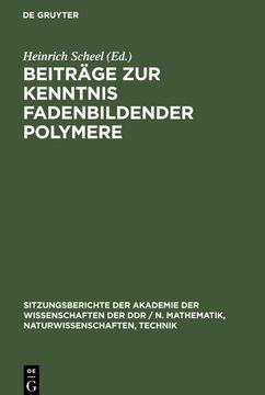 portada Beiträge zur Kenntnis Fadenbildender Polymere (in German)