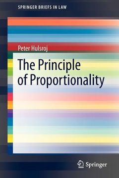 portada the principle of proportionality (en Inglés)