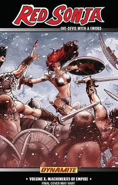 portada Red Sonja: She-Devil with a Sword Volume 10: Machines of Empire (en Inglés)