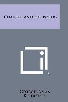 portada Chaucer and His Poetry (in English)