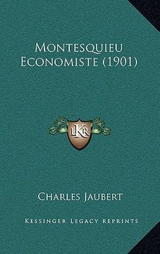 portada Montesquieu Economiste (1901) (in French)