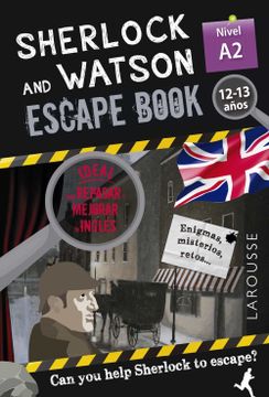 portada Sherlock & Watson. Escape Book Para Repasar Inglés. 12-13 Años