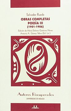 portada Poesía iii (1901-1906): Obras Completas. Salvador Rueda