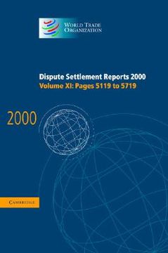 portada dispute settlement reports 2000: volume 11, pages 5119-5719 (en Inglés)