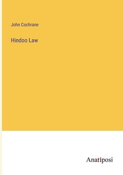 portada Hindoo Law (en Inglés)
