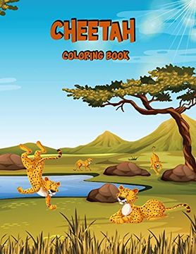 portada Cheetah Coloring Book: Activity Book for Kids (en Inglés)