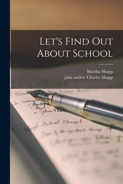portada Let's Find out About School (en Inglés)