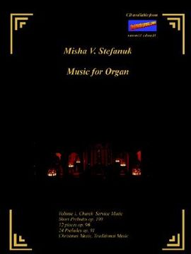 portada music for organ volume i. church music (en Inglés)