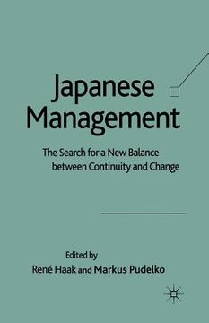 portada Japanese Management: The Search for a New Balance Between Continuity and Change (en Inglés)